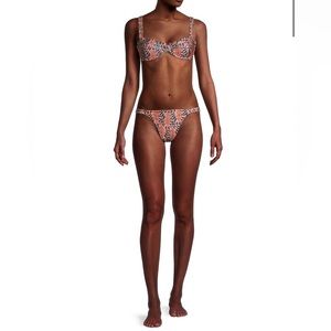 Agua Bendita Pink Floral Bikini - Size Large